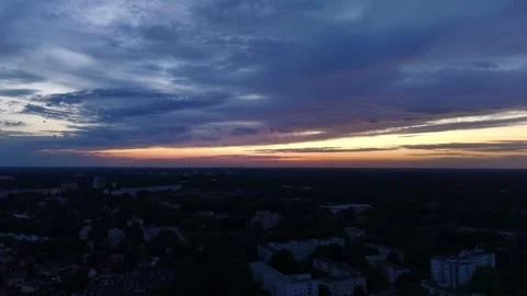Aerial View of Bremen, Germany Stock Footage 341898815