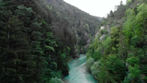 Aerial view of a bridge in the Alps. Stock Footage 133736046