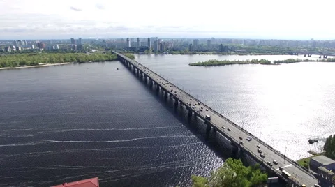 Aerial View Bridge Stock Footage 62591672