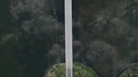 Aerial View of the Bridge Stock Footage 328521784