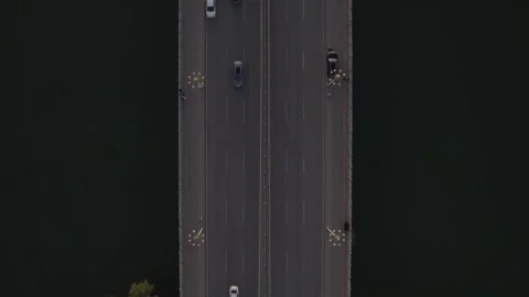 Aerial View of the Bridge Stock Footage 328522149