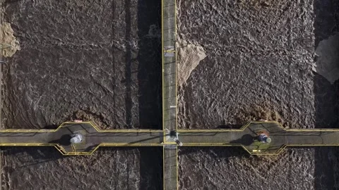 Aerial view of a bridge over a river, Portugal. Video stock 332702047