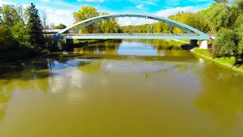 Aerial View Of Bridge Фото
