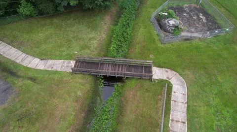 Aerial View of Bridge Stock Photos