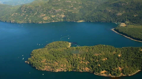 Aerial View British Columbia Stock Footage