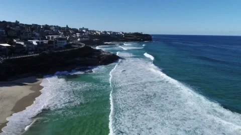 Aerial View of Bronte Beach Sydney Stock Footage 112363969