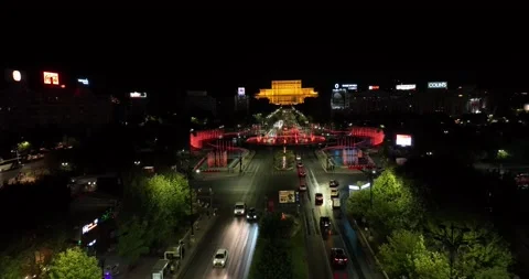 Aerial View of Bucharest downtown Stock Footage 226943436