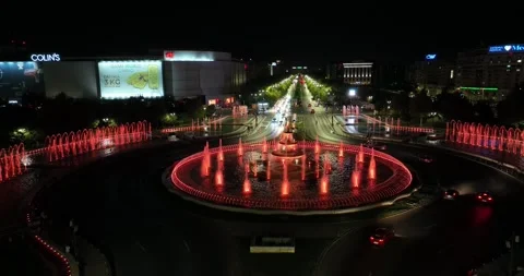 Aerial View of Bucharest downtown Stock Footage 226943926