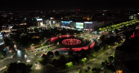 Aerial View of Bucharest downtown Stock Footage 226943983