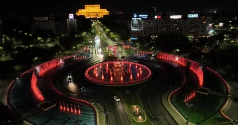 Aerial View of Bucharest downtown Stock Footage 226944075