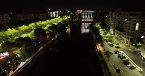 Aerial View of Bucharest downtown Stock Footage 226944472