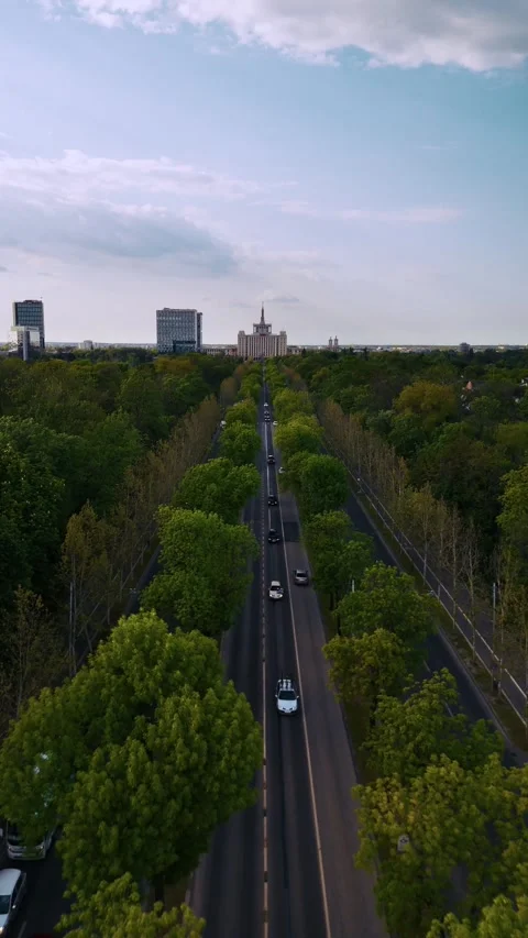 Aerial View of Bucharest downtown Video stock 308414654