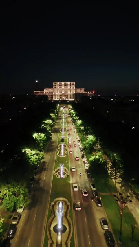 Aerial View of Bucharest downtown Video stock 308414782