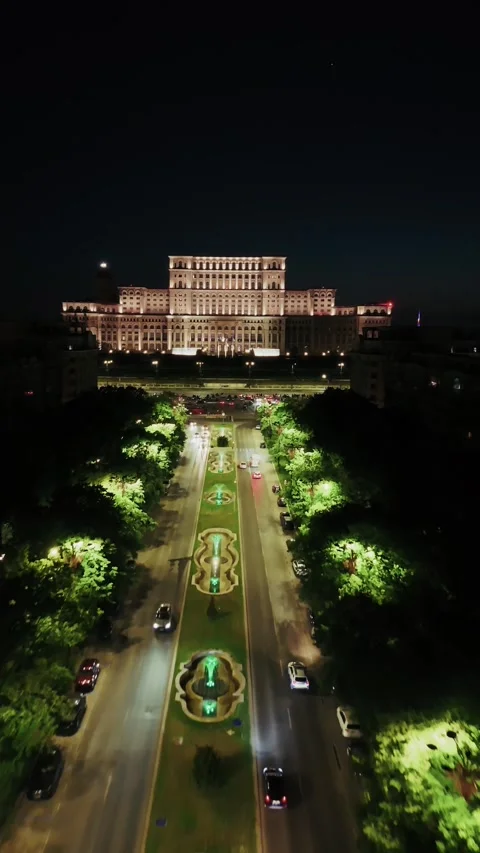 Aerial View of Bucharest downtown Video stock 308414856