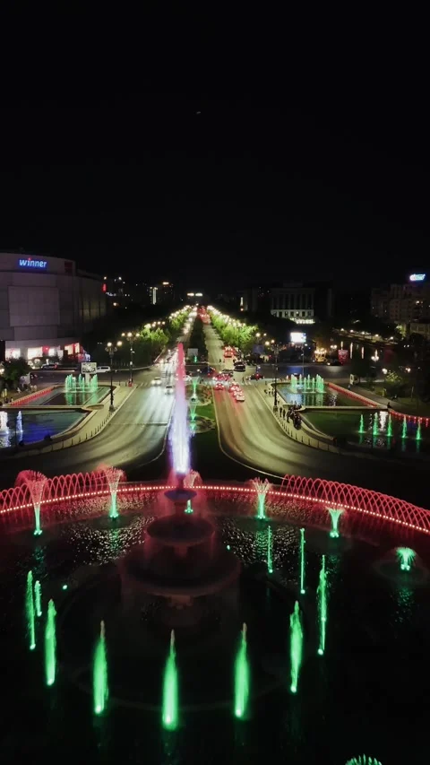 Aerial View of Bucharest downtown Stock Footage 308415002