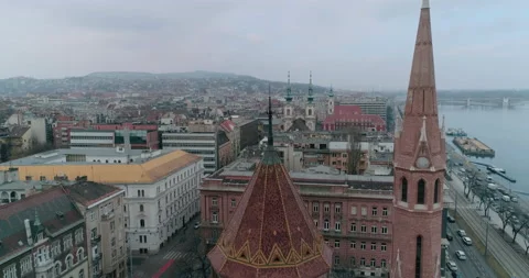 Aerial view of Budapest Cityscape. Stock Footage 237776001