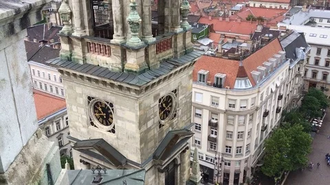 Aerial view of Budapest Stock Footage 79306834