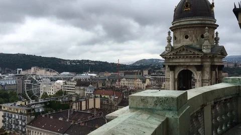 Aerial view of Budapest Stock Footage 101371009