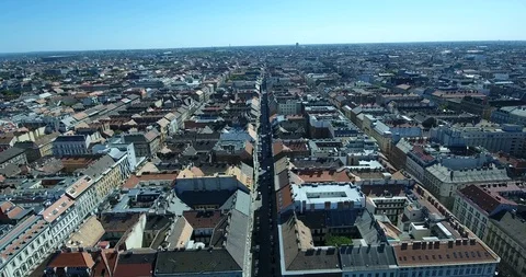 Aerial view of Budapest Stock Footage 116663751