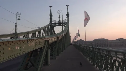 Aerial view of Budapest, Hungary. Buda castle Stock Footage 122492001