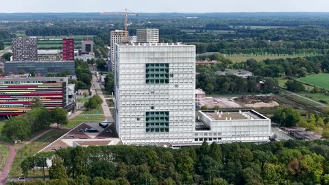 Aerial view of building in construction Video stock 320181241