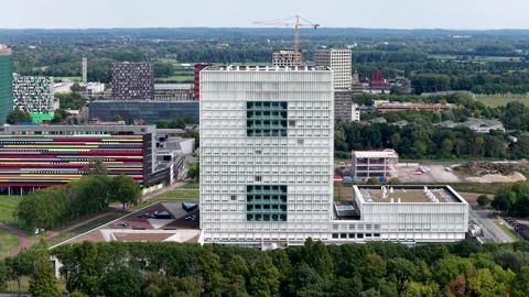 Aerial view of building in construction Video stock 320181242