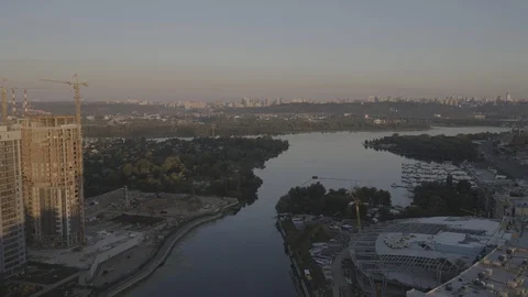 Aerial view of the building 스톡 동영상 129422235