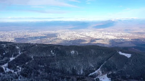 Aerial view of bulgarian capital Sofia. Stock Footage 100980174