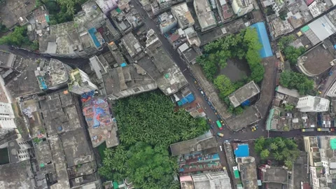 Aerial view of the Buriganga River Stock Footage 253640053
