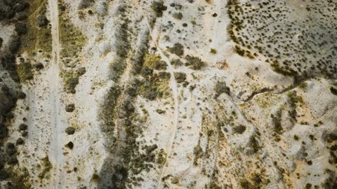 Aerial view of bush desert Stock Footage 140680892