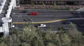 Aerial View Busy City Las Vegas Strip Cars Traffic People Commuting Rush Hour US HD Footage