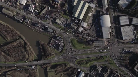 Aerial view of busy cityscape Stock Footage 229011129