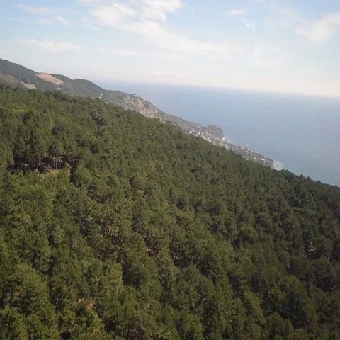 Aerial View from Cableway Stock Footage 69510284