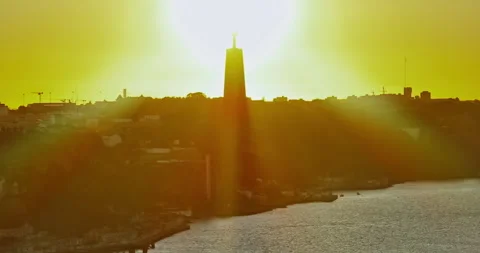 Aerial view of Cabo da Roca. Most western point of Europe. Portugal Stock Footage 310197806