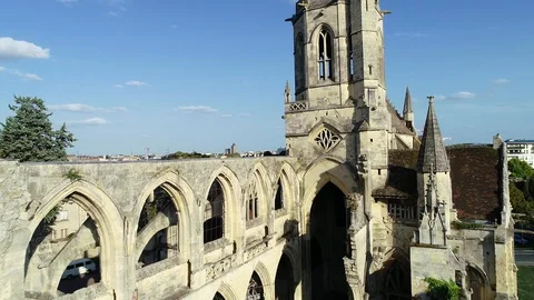 Aerial view of Caen Video stock 95771225