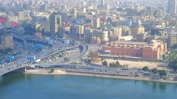 Aerial view of Cairo, Egypt Stock Footage 85689810