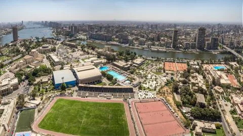 Aerial view of Cairo Fotos de archivo