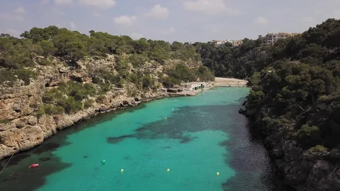 Aerial view of Cala Pi, Mallorca, Spain Stock-Footage 108916645