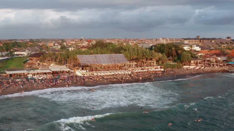 Aerial view of Canggu Stock-Footage 218336432