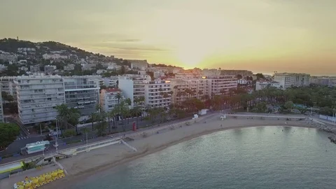 Aerial view of Cannes Video stock 71821092