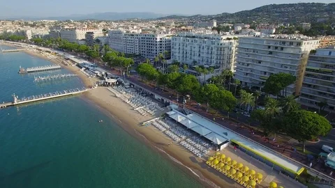 Aerial view of Cannes Stock-Footage 71821230