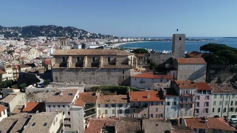 Aerial view of Cannes Video stock 104482735