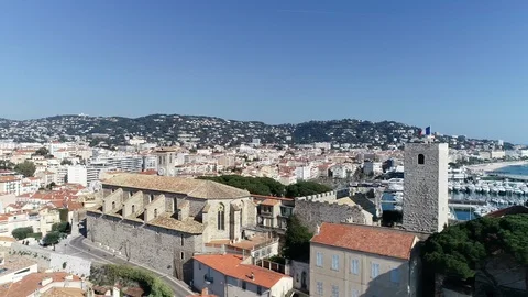 Aerial view of Cannes Video stock 104483844