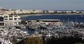 Aerial View Cannes Skyline People Visit City Port Film Festival Palace Building 4k or 4k+ Resolution