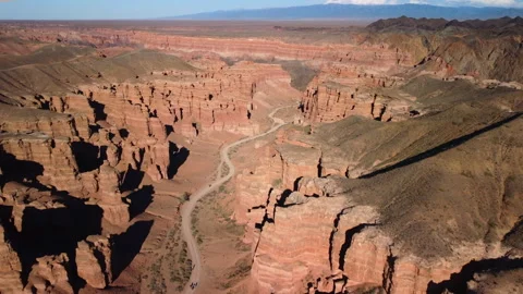 Aerial view of the Canyons. Stock Footage 154738743