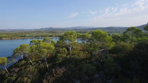 Aerial view of Cap Leoube Stock Footage 72951270