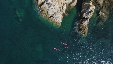 Aerial view of Cap Leoube Stock-Footage 72951474