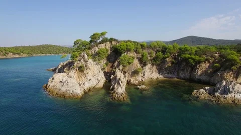 Aerial view of Cap Leoube Stock Footage 72951496