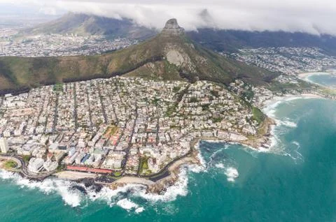 Aerial view of Cape Town, South Africa Stock Photos