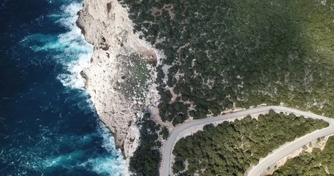 Aerial view of Capo Caccia in Alghero 動画素材 101913257